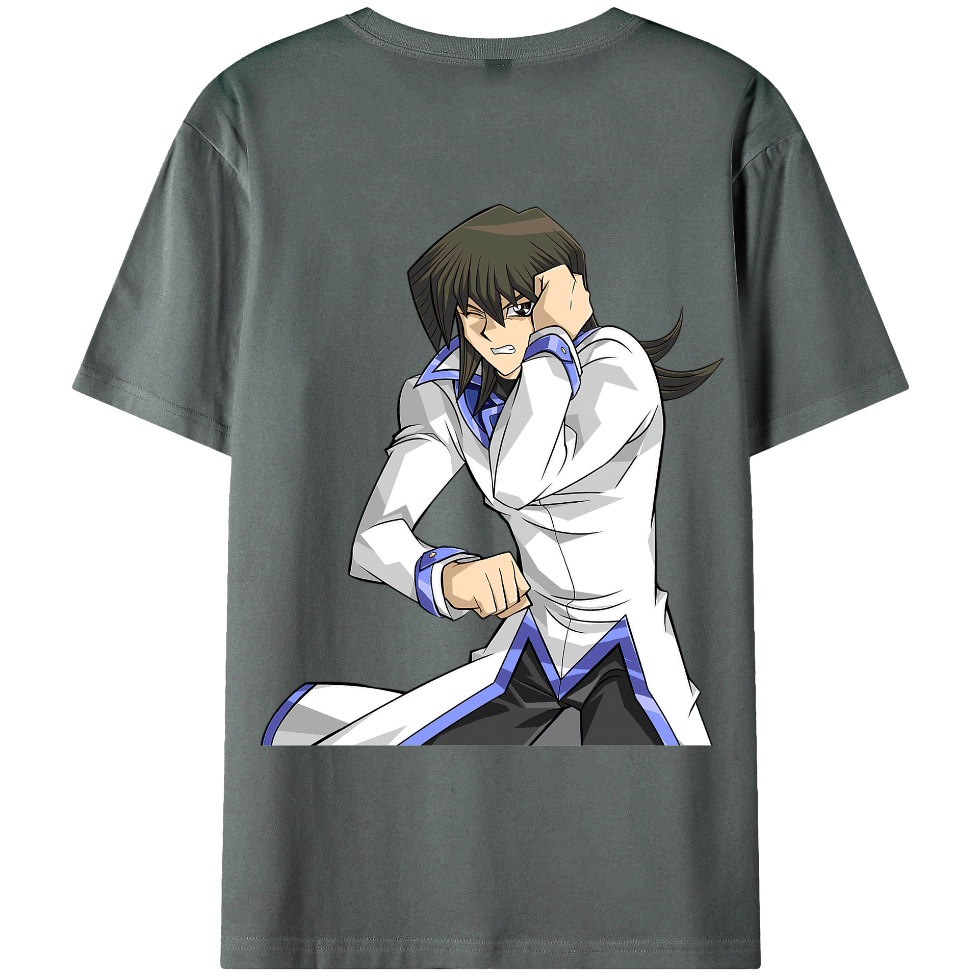 （画像用） 遊☆戯☆王 Yu-Gi-Oh! 綿100％ メンズ半袖Tシャツ（バックプリント） 通気性